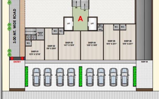 2BHK Agstya living