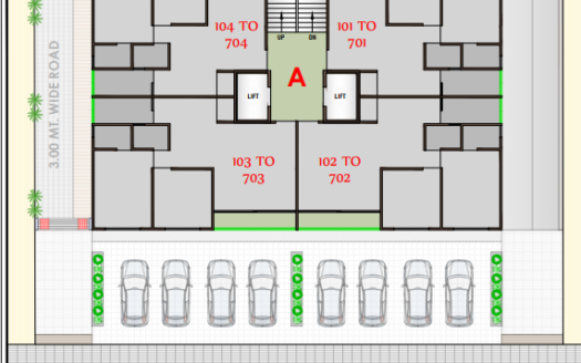 2BHK Agstya living